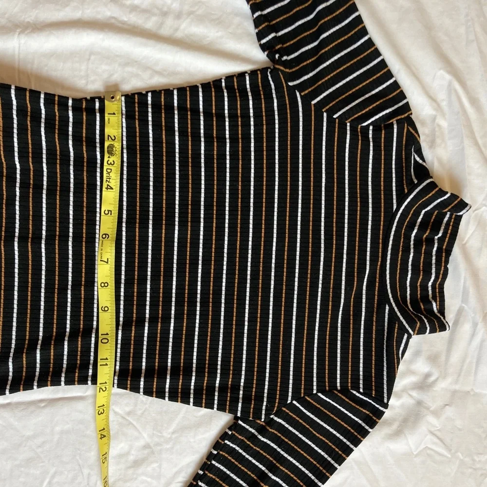 BP Long Sleeve Striped Bodysuit Small - Picture 4 of 9